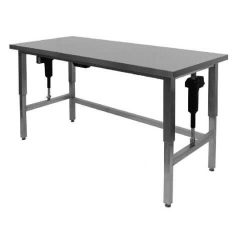 Verhoogde/verlaagde tafel, zonder onderblad, 60 cm diep, diverse lengtes
