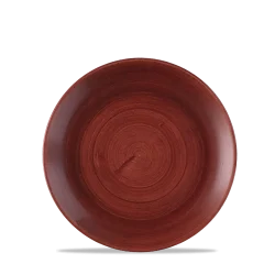 Tallerken dyb 24 cm, Stonecast Rust Red - Churchill