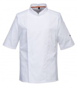 Lyhythihainen MeshAir Chef -takki, valkoinen, useita kokoja - Total Protex