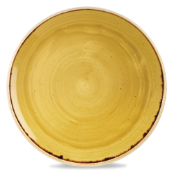 Stonecast Mustard, flad tallerken Ø26CM, Churchill
