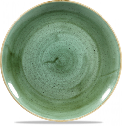 Stonecast Sapphire Green, flad tallerken Ø26, Churchill