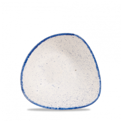 Skål 15,3 cm triangelform, Stonecast Indigo Blue - Churchill