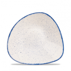 Skål 23,5 cm triangelform, Stonecast Indigo Blue - Churchill