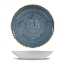 Tallerken dyb 24,8 cm, Stonecast Blueberry - Churchill