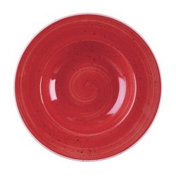 Diskur djúpur 28 cm, Stonecast Berry Red - Churchill