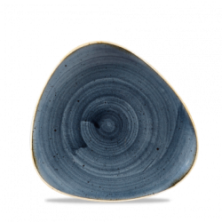 Tallerken flad 19,2 triangelform, Stonecast Blueberry - Churchill