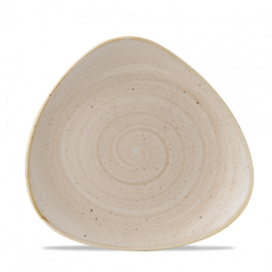 Tallerken flad 22,9 cm triangelform, Stonecast Nutmeg Cream - Churchill