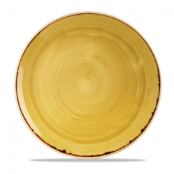Tallerken flad 28,8 cm, Stonecast Mustard Seed Yellow - Churchill
