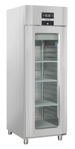 Displayfryser (Hvid Krop/Grå Ramme), 361 Liter - Coldera