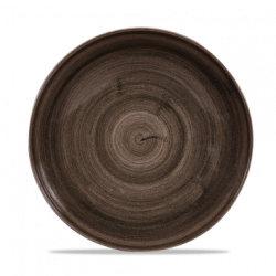 Flat diskur 21,7 cm í Iron Black, Stonecast Patina - Churchill