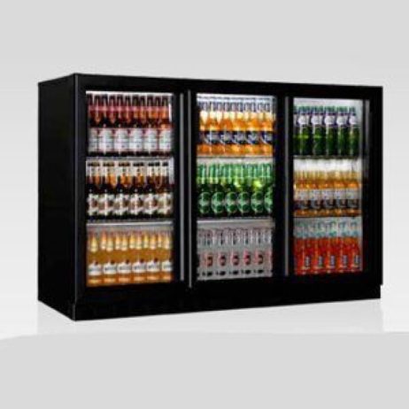 Flaskekøler / back-bar, 330 ltr, Coolhead Europe med skydelåger