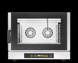 Industriële oven, EKA EKF411DALUD, digitale bediening met 4 stopcontacten en oven met zijscharnier