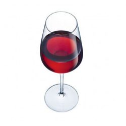 6 witte/rode wijnglazen 45 cm, Sublym - Haahr