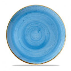 Blåklint blå, djup tallrik, 28cm, Churchill