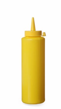 Kunststof fles geel, 0,35L