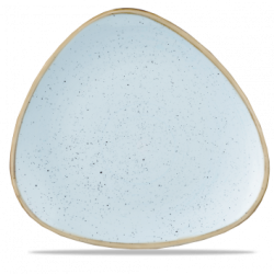 Stonecast Duck Egg Blue trekantet tallerken flad 31,1 cm fra Churchill