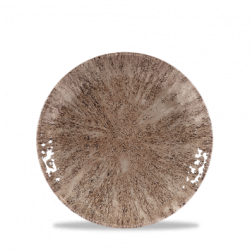 Zirkonbrúnt, flatt plata, 16,5 cm