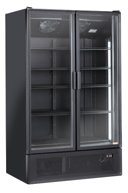 Display koelkast in zwart, 1200 liter, TKG 1200B - Coolhead